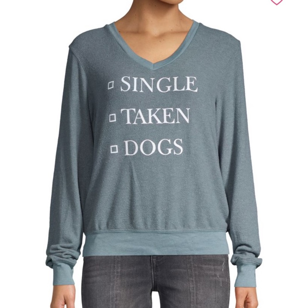 Wildfox V-neck sweatershirt